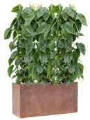 Pot terrazzo rectangle marron