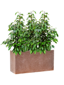 Pot terrazzo rectangle marron